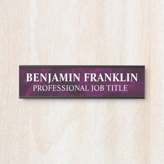 Modern Professional Office Door Sign Deurbordje (Voorkant)