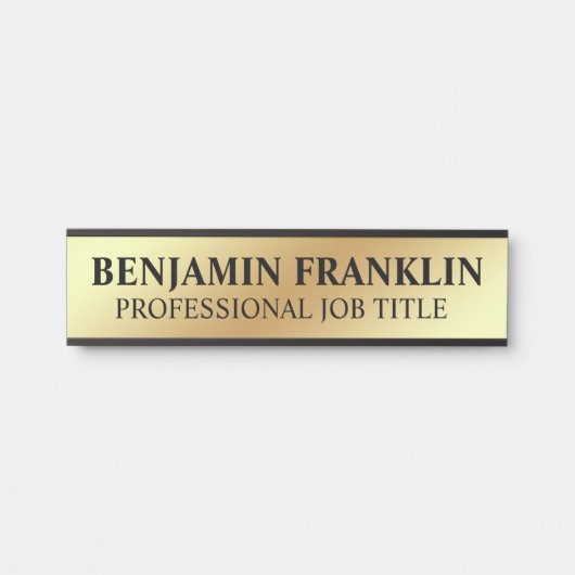 Modern Professional Office Door Sign Deurbordje (Voorkant)