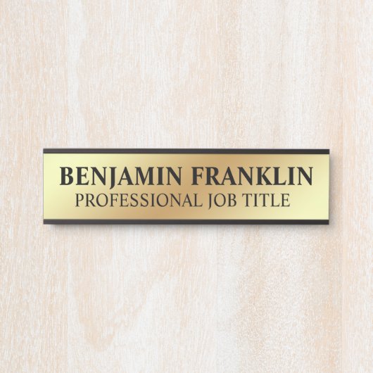 Modern Professional Office Door Sign Deurbordje (Voorkant)