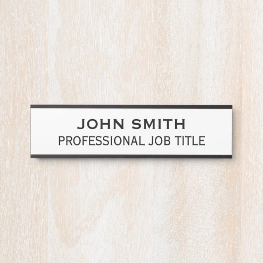 Modern Professional Office Door Sign Deurbordje (Voorkant)