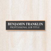 Modern Professional Office Door Sign Deurbordje (Voorkant)