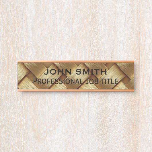 Modern Professional Office Door Sign Deurbordje (Voorkant)