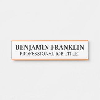 Modern Professional Office Door Sign Deurbordje