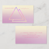 Modern Professional Ombre Geometric Visitekaartje (Voorkant / Achterkant)