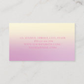 Modern Professional Ombre Geometric Visitekaartje (Achterkant)