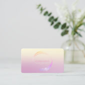 Modern Professional Ombre Geometric Visitekaartje (Staand voorkant)