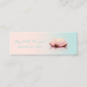 Modern Professional Ombre Lotus Mini Visitekaartje (Voorkant)