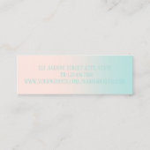 Modern Professional Ombre Lotus Mini Visitekaartje (Achterkant)