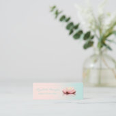 Modern Professional Ombre Lotus Mini Visitekaartje (Staand voorkant)
