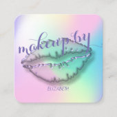 Modern Professional Ombre, Makeup, Lip Vierkante Visitekaartje (Voorkant)