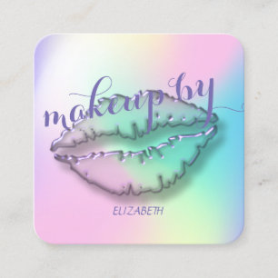 Modern Professional Ombre, Makeup, Lip Vierkante Visitekaartje