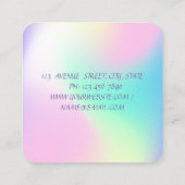 Modern Professional Ombre, Makeup, Lip Vierkante Visitekaartje (Achterkant)