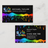 Modern Professional Painting Service Decoration Visitekaartje (Voorkant / Achterkant)