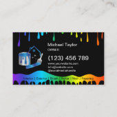 Modern Professional Painting Service Decoration Visitekaartje (Achterkant)