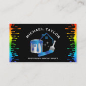 Modern Professional Painting Service Decoration Visitekaartje (Voorkant)