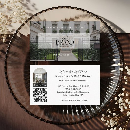 Modern Professional Photo Rental Property Logo Visitekaartje