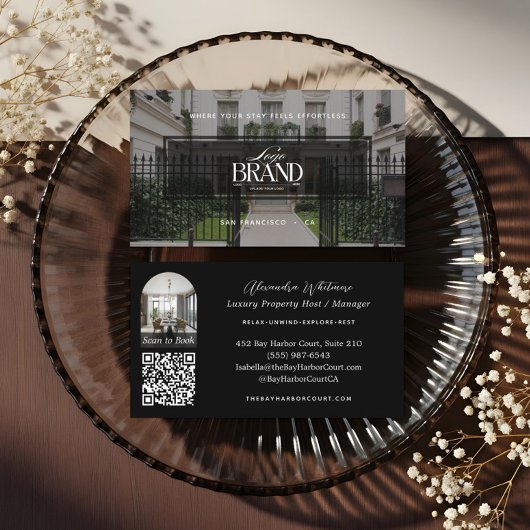 Modern Professional Photo Rental Property Logo Visitekaartje