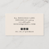 Modern Professional Photo Visitekaartje (Achterkant)