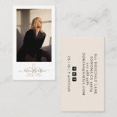 Modern Professional Photo Visitekaartje (Voorkant / Achterkant)