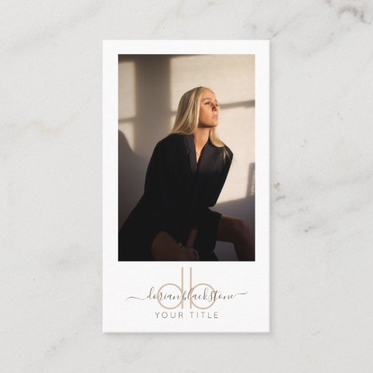 Modern Professional Photo Visitekaartje (Voorkant)