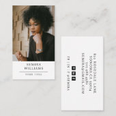 Modern Professional Photo Visitekaartje (Voorkant / Achterkant)