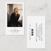 Modern Professional Photo Visitekaartje (Voorkant / Achterkant)