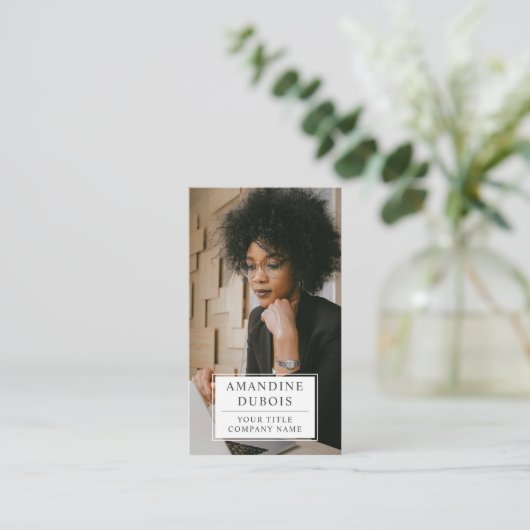 Modern Professional Photo Visitekaartje (Staand voorkant)