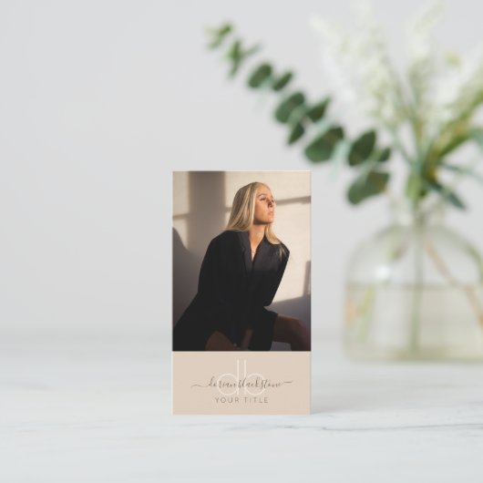 Modern Professional Photo Visitekaartje (Staand voorkant)