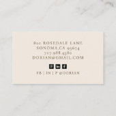 Modern Professional Photo Visitekaartje (Achterkant)