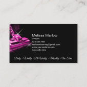 Modern Professional Pink House Cleaning Service Visitekaartje (Achterkant)