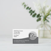 Modern Professional Realtor Business Cards Visitekaartje (Staand voorkant)