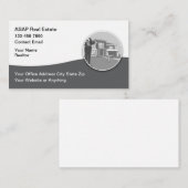 Modern Professional Realtor Business Cards Visitekaartje (Voorkant / Achterkant)