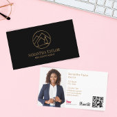 Modern Professional Realtor Mountain Realty QRCode Visitekaartje