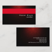 Modern Professional Red Consultant Manager Visitekaartje (Voorkant / Achterkant)