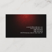 Modern Professional Red Consultant Manager Visitekaartje (Achterkant)