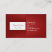 Modern Professional Red Hoesje - Visitekaartje (Achterkant)