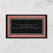 Modern Professional Red Marble, Stone, Lijst Visitekaartje (Achterkant)
