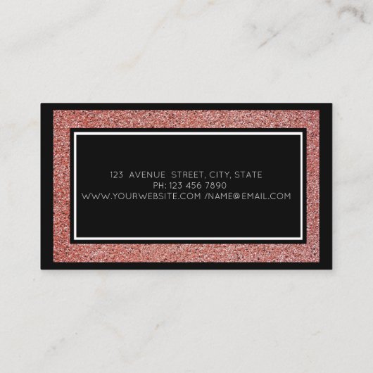 Modern Professional Red Marble, Stone, Lijst Visitekaartje (Achterkant)