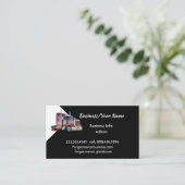 Modern Professional Semi Truck Transport Visitekaartje (Staand voorkant)