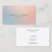 Modern Professional Simple Create Your Own Visitekaartje (Voorkant / Achterkant)