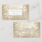 Modern Professional Stijlvol, Striped, Bokeh Visitekaartje (Voorkant / Achterkant)