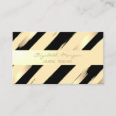 Modern Professional stijlvol, Stripes, Faux Gold Visitekaartje (Voorkant)
