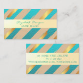 Modern Professional stijlvol, stripes Visitekaartje (Voorkant / Achterkant)