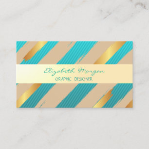 Modern Professional stijlvol, stripes Visitekaartje