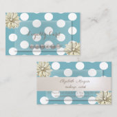 Modern Professional, Stippen, Floral Loyalty Kaart (Voorkant / Achterkant)