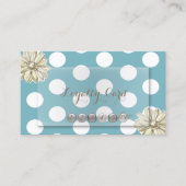 Modern Professional, Stippen, Floral Loyalty Kaart (Voorkant)