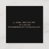 Modern Professional, Stippen Gold Glitter Instagra Vierkante Visitekaartje (Achterkant)