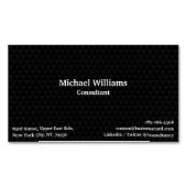 Modern Professional Trendy Black Pattern Elegant Magnetisch Visitekaartje (Voorkant)