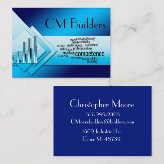 Modern professionalisme visitekaartje (Voorkant / Achterkant)