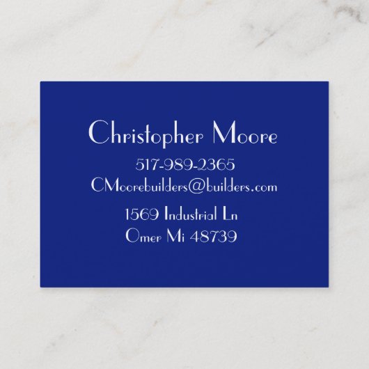 Modern professionalisme visitekaartje (Achterkant)